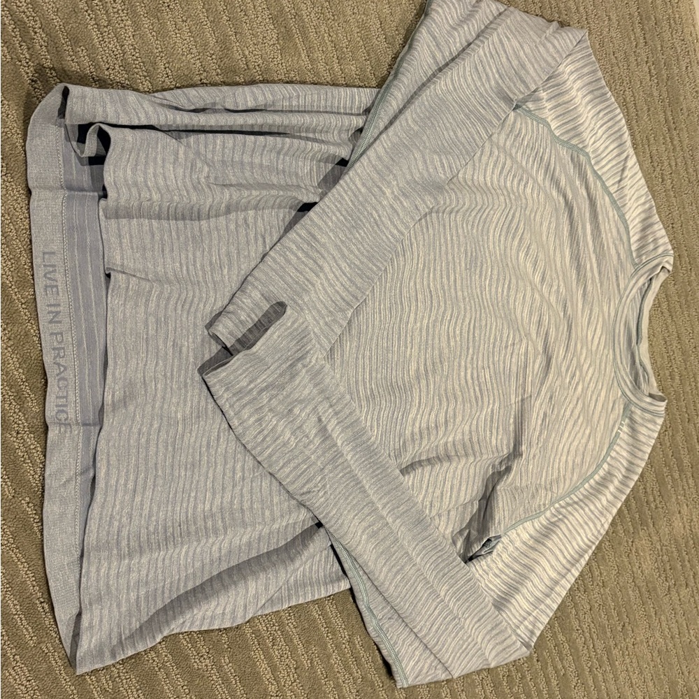Men’s lululemon long sleeve grey shirt